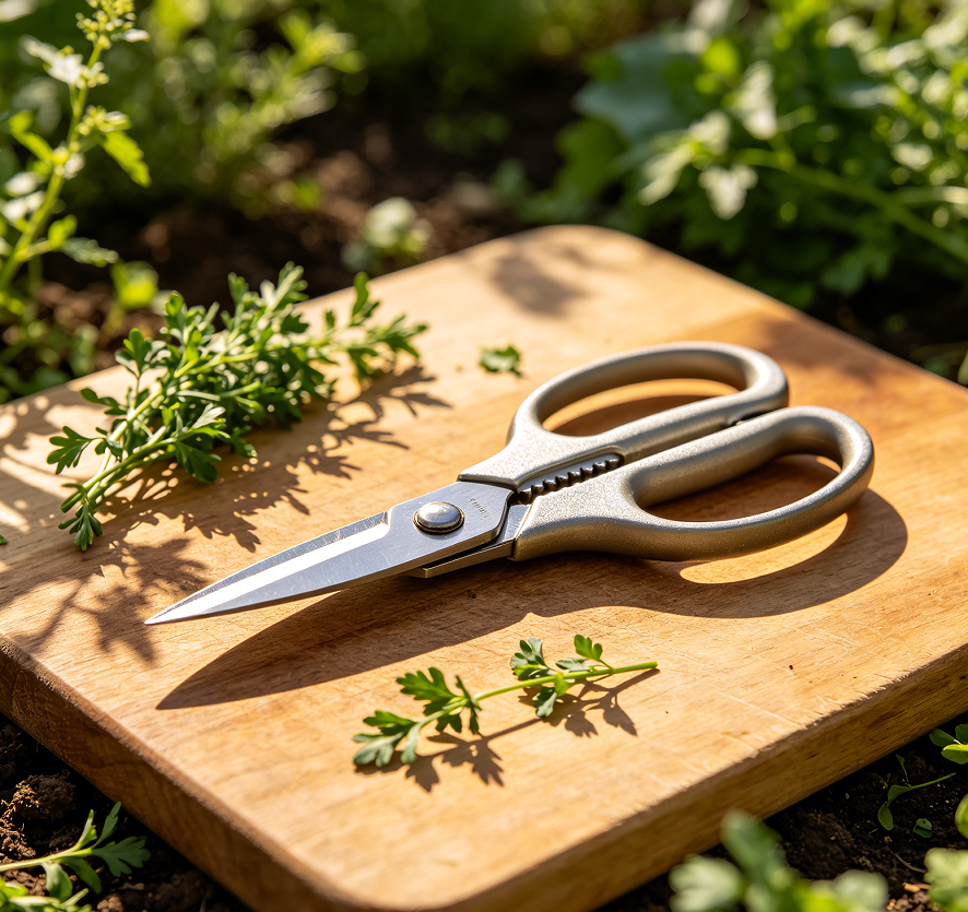 Compact Precision Herb Harvesting Garden Scissors